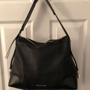 Michael Kors Black pebbled leather purse